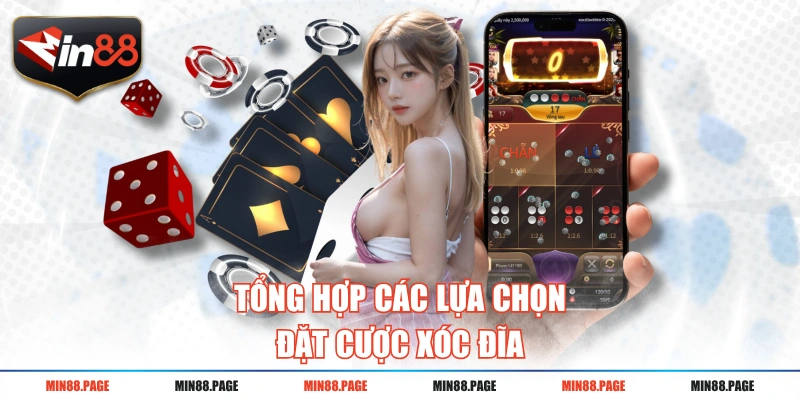 Tổng hợp các lựa chọn đặt cược xóc đĩa